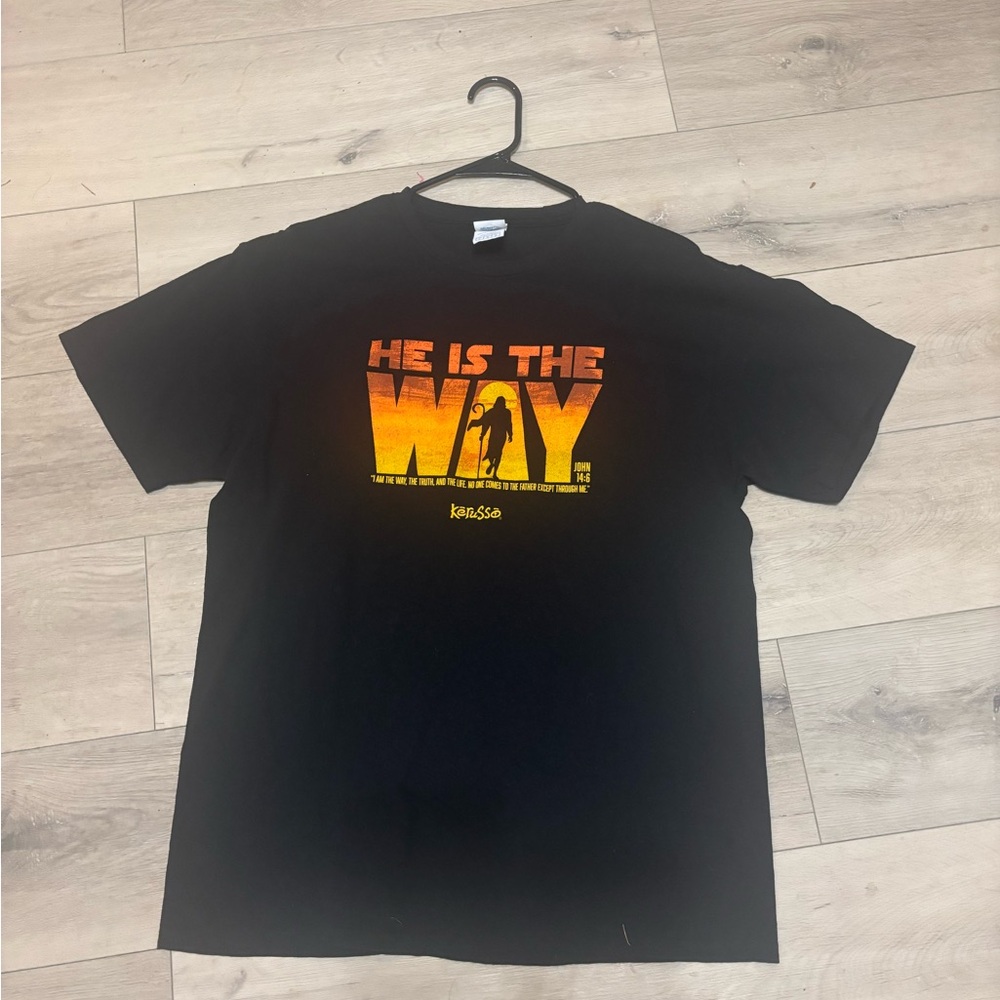 Delta Black and Orange Graphic Tee
